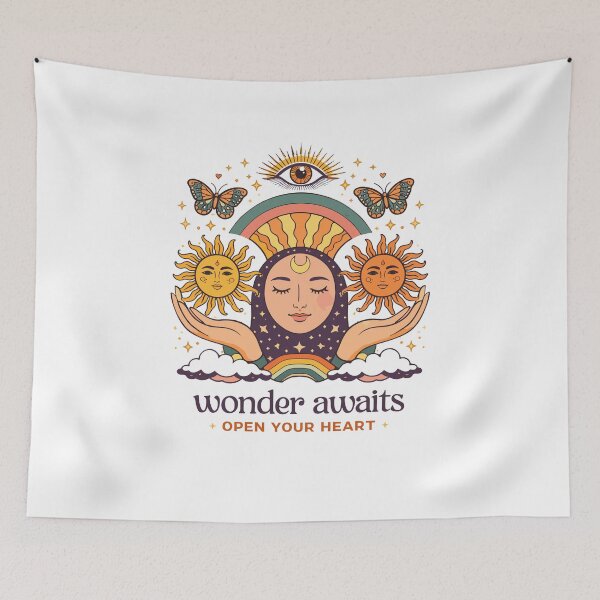 Item preview, Sun Moon Rainbow Wonder Awaits designed and sold by Matinez Pink.