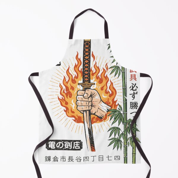 Item preview, Samurai Sword Fire Bamboo T-Shirt designed and sold by Matinez Pink.