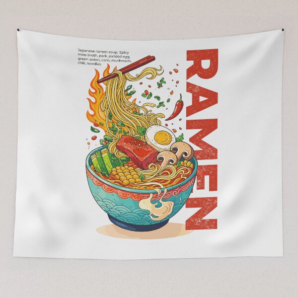 Item preview, Spicy Miso Ramen T-Shirt designed and sold by Matinez Pink.