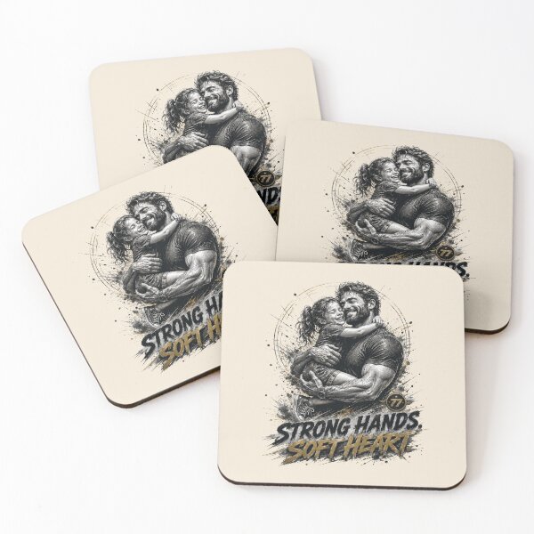 Item preview, Strong Hands Soft Heart Dad and Daughter Design designed and sold by BlackSector77.