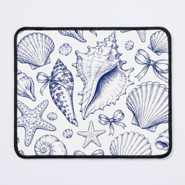 Item preview, Blue Seashell and Starfish Vintage Coastal Collection designed and sold by Backsay.
