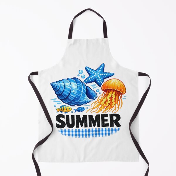 Item preview, Summer Ocean Life Shell Starfish Jellyfish Design designed and sold by Backsay.