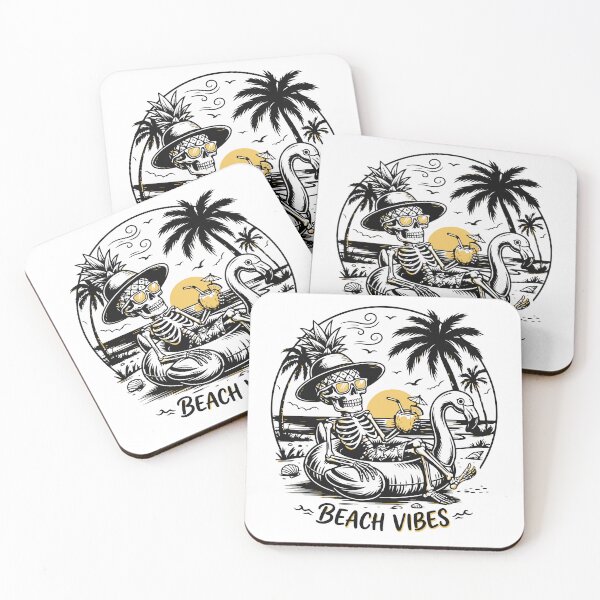 Item preview, Retro Coconut Drink Summer Skull  designed and sold by Brexmore3.