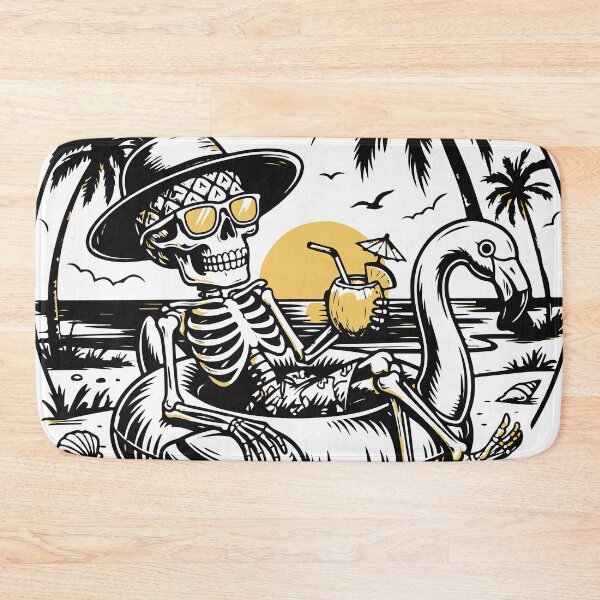 Item preview, Retro Coconut Drink Summer Skull  designed and sold by Brexmore3.