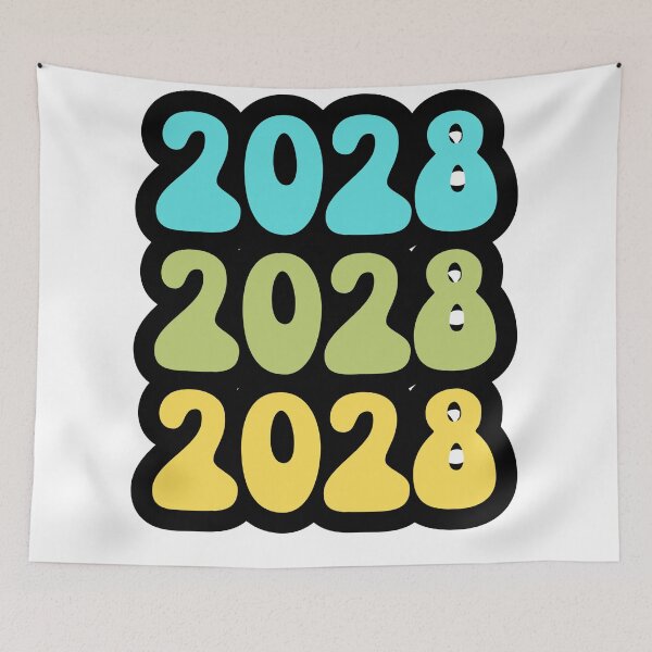Item preview, 2028 Modern Birthday Typography Design designed and sold by variant designer.