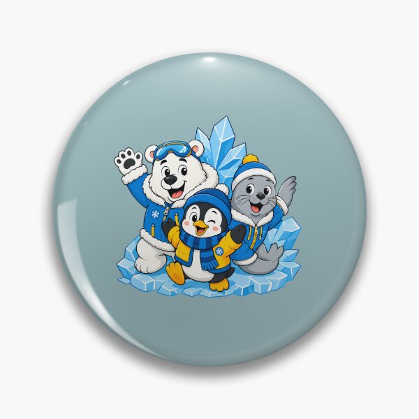 Item preview, Cute Arctic Animals Polar Bear Penguin Seal Winter designed and sold by ArtdesignsA.