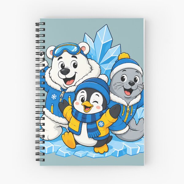 Item preview, Cute Arctic Animals Polar Bear Penguin Seal Winter designed and sold by ArtdesignsA.