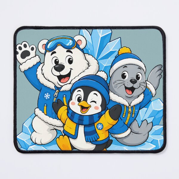 Item preview, Cute Arctic Animals Polar Bear Penguin Seal Winter designed and sold by ArtdesignsA.