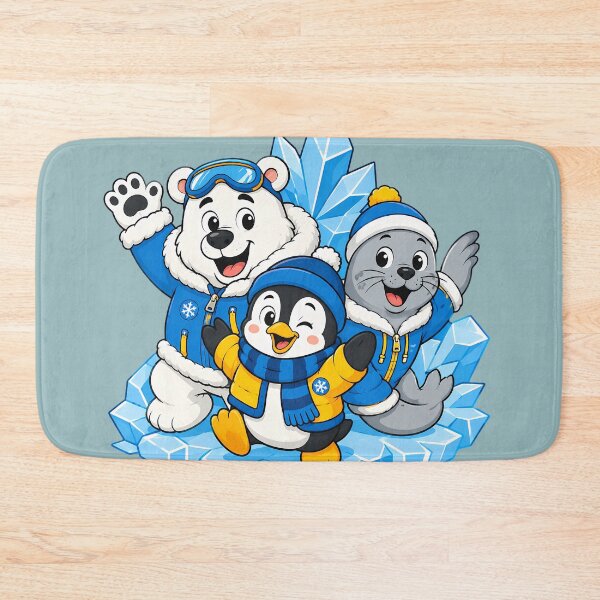 Item preview, Cute Arctic Animals Polar Bear Penguin Seal Winter designed and sold by ArtdesignsA.