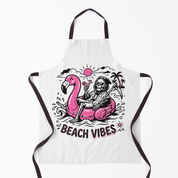 Item preview, Skeleton Flamingos Float Beach Vibes designed and sold by Brexmore3.