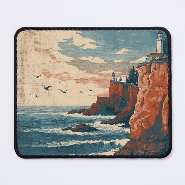 Item preview, Lighthouse at sunset designed and sold by gaylelyons.