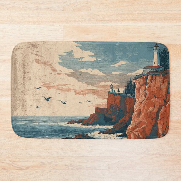 Item preview, Lighthouse at sunset designed and sold by gaylelyons.