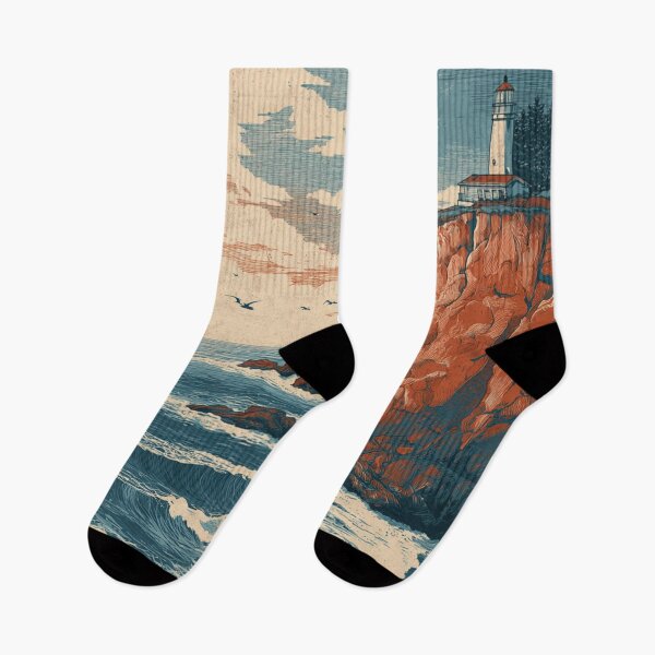 Item preview, Lighthouse at sunset designed and sold by gaylelyons.