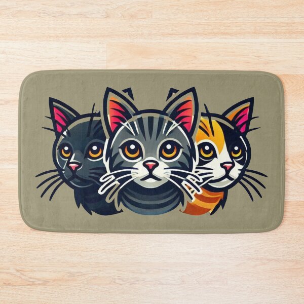 Item preview, Vibrant Tabby Calico and Black Cat Portrait designed and sold by AlxVel.