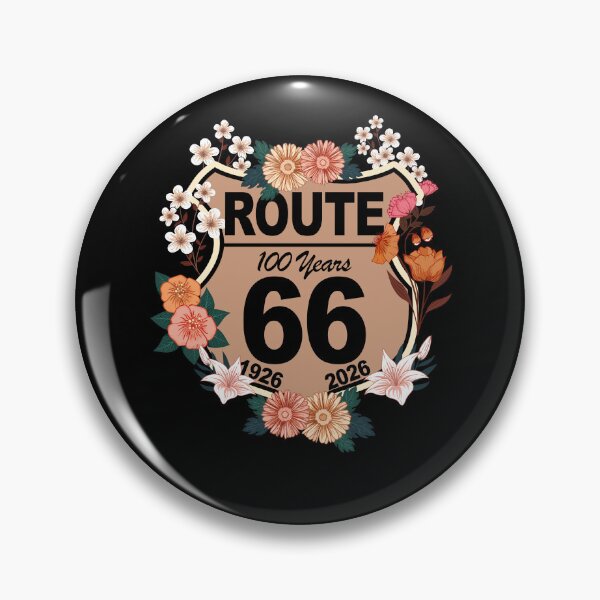 Item preview, Route 66 100th Anniversary Vintage Floral Centennial 1926 - 2026 designed and sold by FernaRoje.