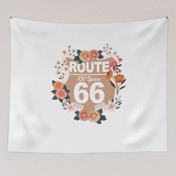 Item preview, Route 66 100th Anniversary Vintage Floral Centennial 1926 - 2026 designed and sold by FernaRoje.