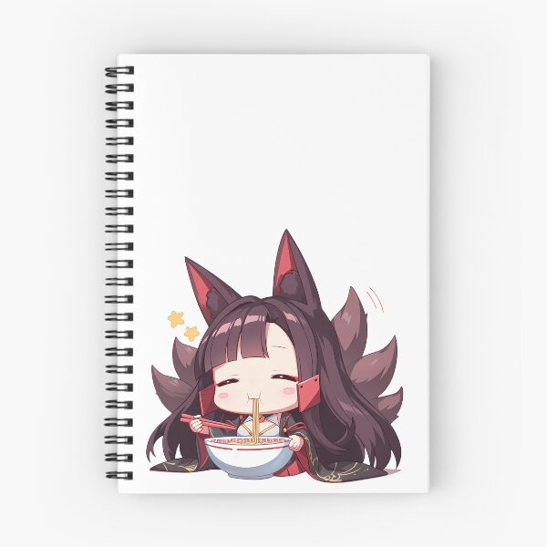 Item preview, Akagi Azur Lane Chibi Ramen Fox Shrine Comfort designed and sold by mildaclairmo.