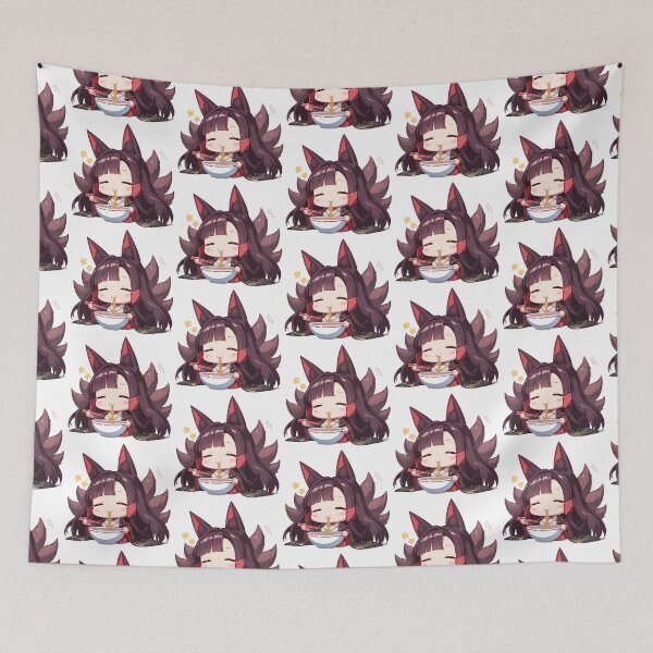 Item preview, Akagi Azur Lane Chibi Ramen Fox Shrine Comfort designed and sold by mildaclairmo.