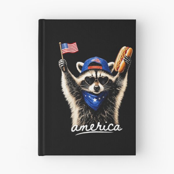 Item preview, 4th of July Raccoon Hot Dog designed and sold by Wingedcicada.