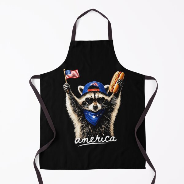 Item preview, 4th of July Raccoon Hot Dog designed and sold by Wingedcicada.