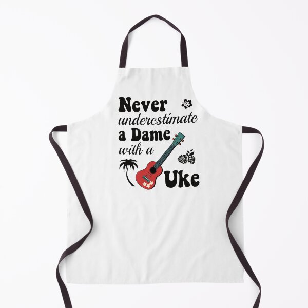 Item preview, Never underestimate a Dame with a Uke designed and sold by UkeverseGifts.