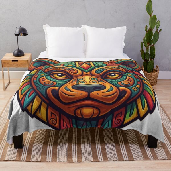 Item preview, Mayan Bear Face designed and sold by Kirrindy Designs.