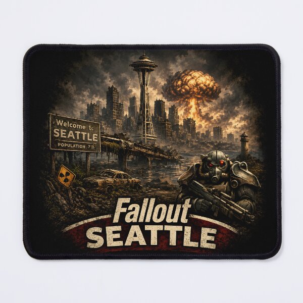 Item preview, Fallout Seattle | Emerald City Wasteland Edition designed and sold by RockyLambda.