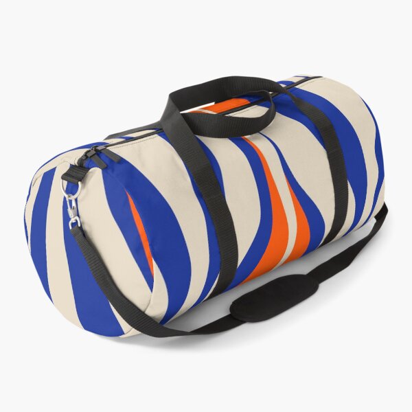 Item preview, Midcentury Modern Abstract Hourglass Pattern in Bright Blue and Orange designed and sold by kierkegaard.