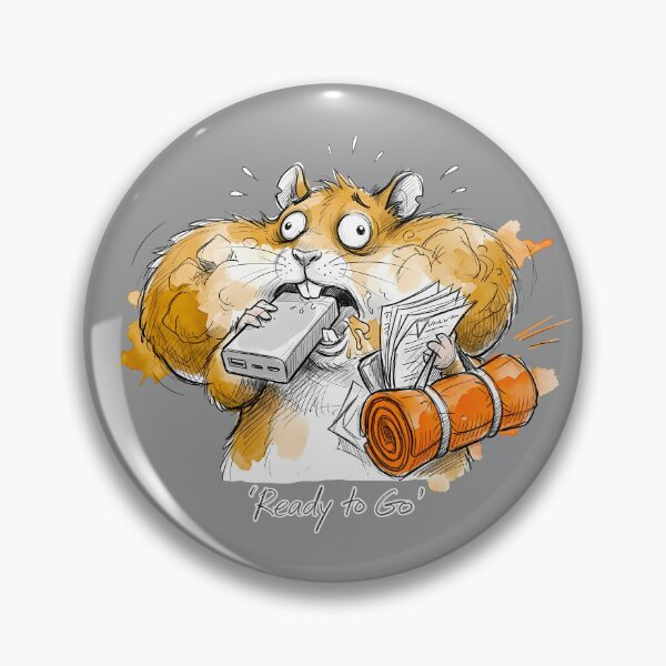 Item preview, 'Ready to Go' - Funny Hamster Prepper Humor designed and sold by SoulPT.