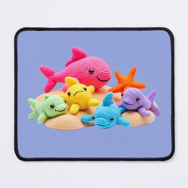 Item preview, Cute Amigurumi Sea Fish and Starfish on Sand designed and sold by TinyBold Co..