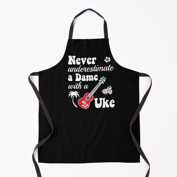 Item preview, Never underestimate a Dame with a Uke designed and sold by UkeverseGifts.