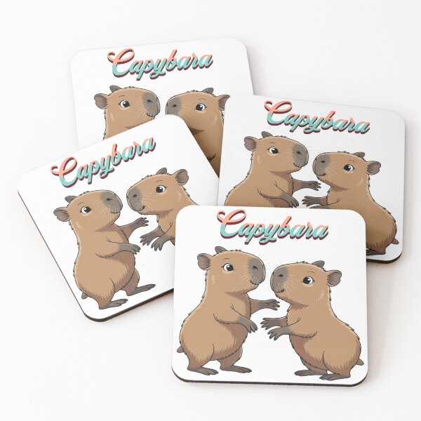 Item preview, Cute Adorable Capybara Twins designed and sold by JocartyGifts.