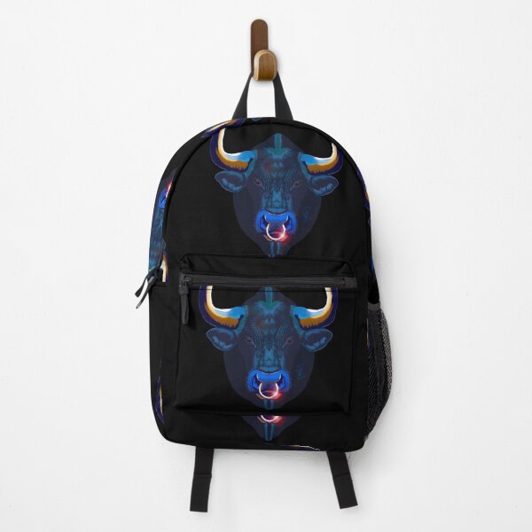 Item preview, Dark Blue Taurus Face Septum Piercing Wall Mount Art designed and sold by Rhapsodic1290.