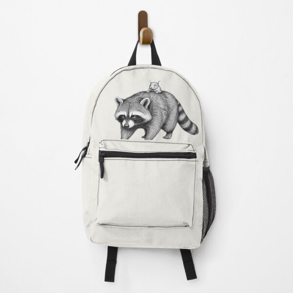 Item preview, Vintage Raccoon and Mouse Friendship Illustration designed and sold by bosamji.