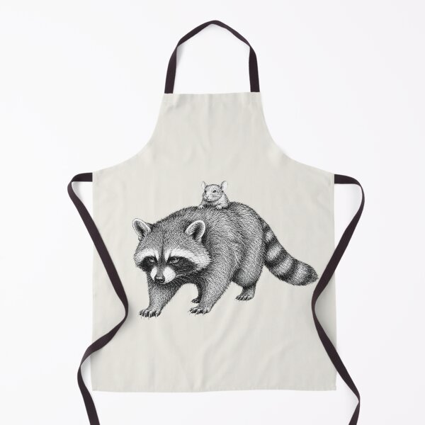 Item preview, Vintage Raccoon and Mouse Friendship Illustration designed and sold by bosamji.