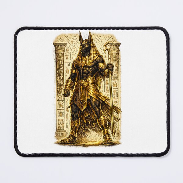 Item preview, Anubis Guardian of the Dead - Vintage Egyptian God Art designed and sold by KemetArtCo.