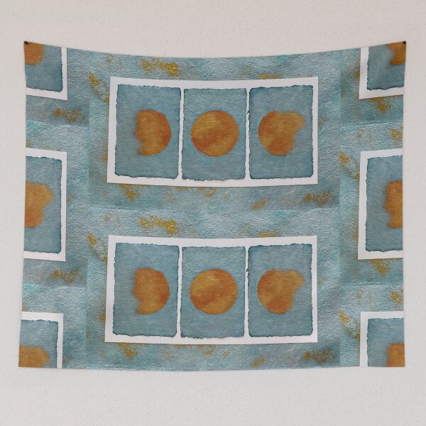 Item preview, Harvest Moon Watercolor Painting  designed and sold by Painted Magic Studio.