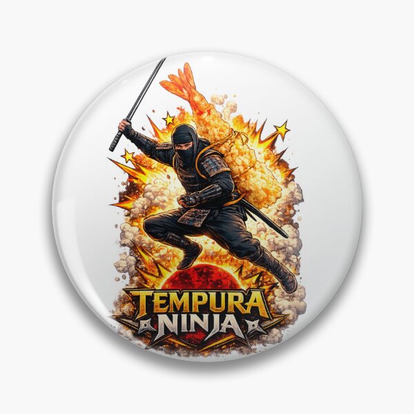 Item preview, Explosive Tempura Ninja: Japanese Foodie Warrior designed and sold by Surreal Characters & Cute Pups.