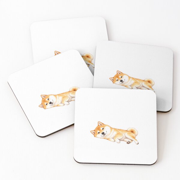 Item preview, Just Chilin' Shiba Inu - Relaxing Lazy Dog illustration designed and sold by MattariShibaInu.