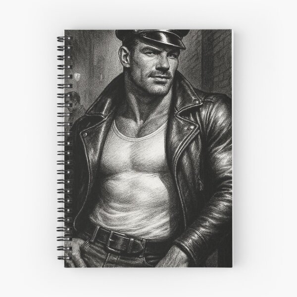 Item preview, Gay Leather Bar Backstreet Daddy Tom of Finland Clothing Leather Man Tribute Gay Art designed and sold by ItsAKinkThing.