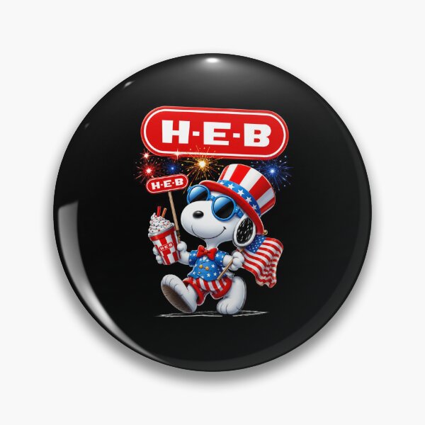 Item preview, Peanuts Snoopy x H-E-B Happy 4th of July US Flag Fireworks designed and sold by Wingedcicada.