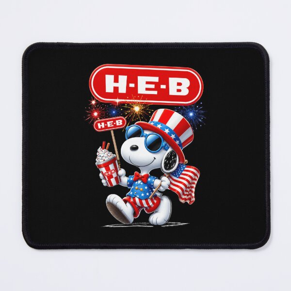 Item preview, Peanuts Snoopy x H-E-B Happy 4th of July US Flag Fireworks designed and sold by Wingedcicada.