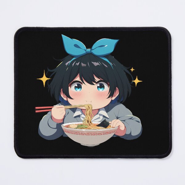 Item preview, Ruka Sarashina Rent A Girlfriend Kawaii Ramen Blue Bow designed and sold by mildaclairmo.