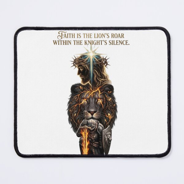 Item preview, Faith Lion Knight Roar Silence Divine Power designed and sold by Sovereign Supply Co..
