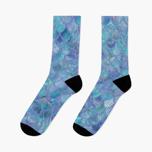 Item preview, Blue Teal Purple Scales Print designed and sold by SeaStarMermaids.