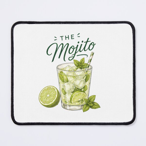 Item preview, The Mojito Fresh Lime Mint Cocktail Graphic designed and sold by Backsay.