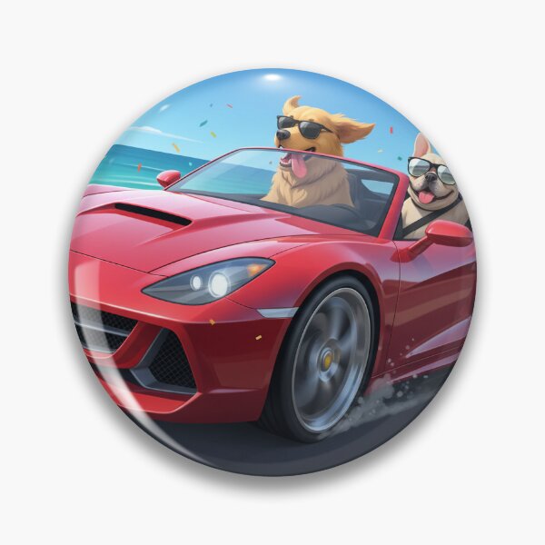 Item preview, Dogs Driving a Sports Car designed and sold by KHLN.
