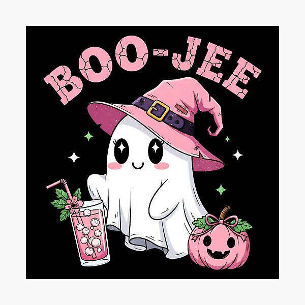 Item preview, Boo-Jee Boujee Ghost Witch Halloween Pumpkin designed and sold by LysiTHWIP.
