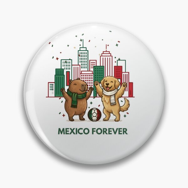 Item preview, Mexico Fun Vibes Capybara And Dog City Skyline designed and sold by laughingshirts.