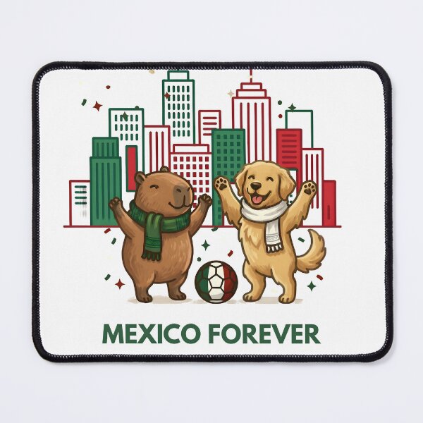Item preview, Mexico Fun Vibes Capybara And Dog City Skyline designed and sold by laughingshirts.